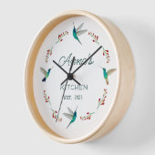 Custom Hummingbird Clock Uhr (Winkel)