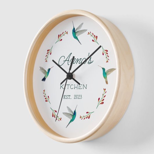 Custom Hummingbird Clock Uhr (Winkel)