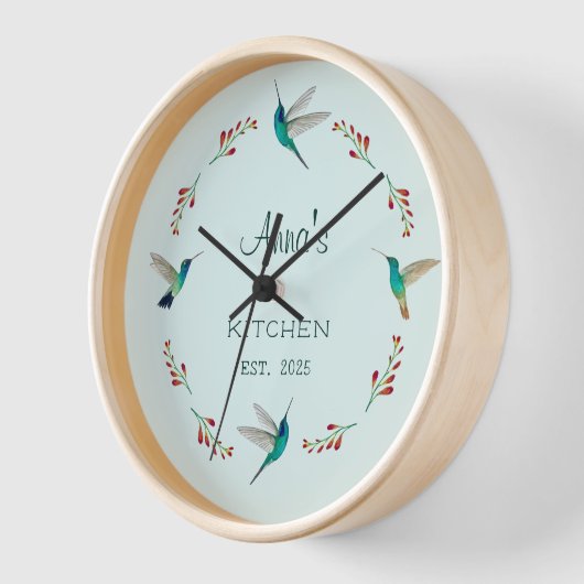 Custom Hummingbird Clock Uhr (Winkel)