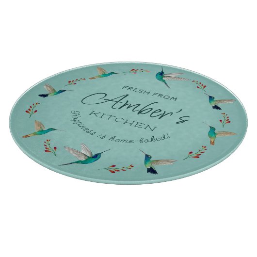 Custom Hummingbird Cutting Board Schneidebrett (Ecke)