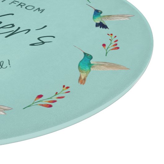 Custom Hummingbird Cutting Board Schneidebrett (Ecke)