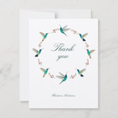 Custom Hummingbird Danke Karte (Vorderseite)