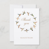 Custom Hummingbird Dankeskarte (Vorderseite)