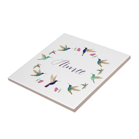 Custom Hummingbird Fliese (Seite)