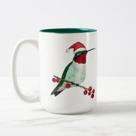 Custom Hummingbird Frohe Weihnachten Zweifarbige Tasse