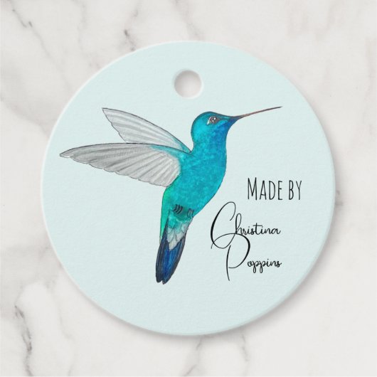 Custom Hummingbird Geschenkanhänger (Vorderseite)