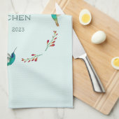 Custom Hummingbird Geschirrtuch (Viertel Falte)