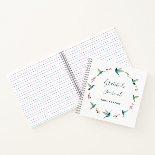 Custom Hummingbird Gratitude Journal Notizblock (Innenseite)