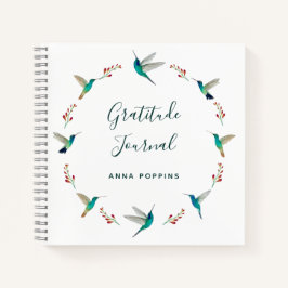 Custom Hummingbird Gratitude Journal Notizblock