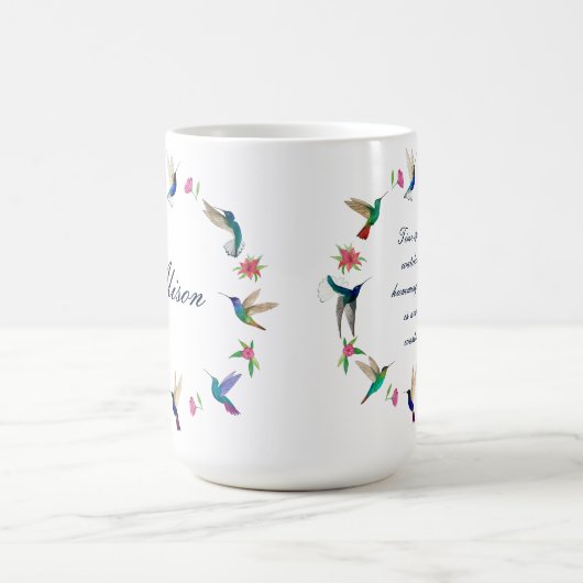 Custom Hummingbird Kaffeetasse (Mittel)