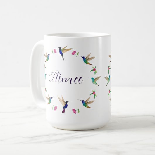 Custom Hummingbird Kaffeetasse (Vorderseite Links)