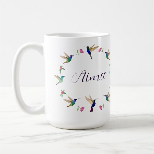 Custom Hummingbird Kaffeetasse (Links)