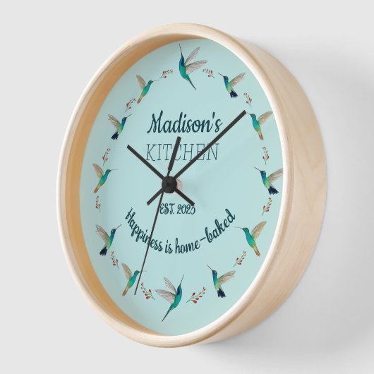 Custom Hummingbird Kitchlock Uhr (Winkel)