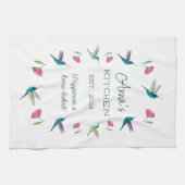 Custom Hummingbird Kitetücher Geschirrtuch (Horizontal)