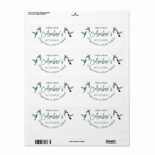 Custom Hummingbird-Label (Vorne)