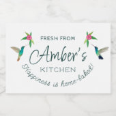 Custom Hummingbird-Label Lebensmitteletikett (Einzelnes Label)