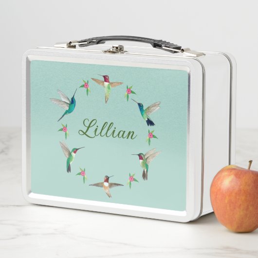 Custom Hummingbird Metal Lunch Box (Beispiel)