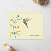 Custom Hummingbird Mitteilungskarte (Vorderseite/Rückseite Beispiel)