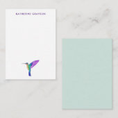 Custom Hummingbird Mitteilungskarte (Vorne/Hinten)