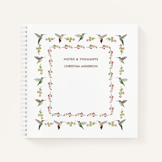 Custom Hummingbird Notepad Notizblock (Vorderseite)