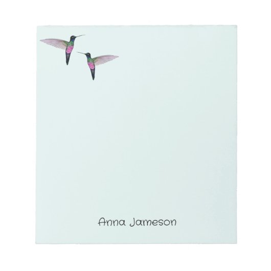 Custom Hummingbird Notepad Notizblock (Vorderseite)