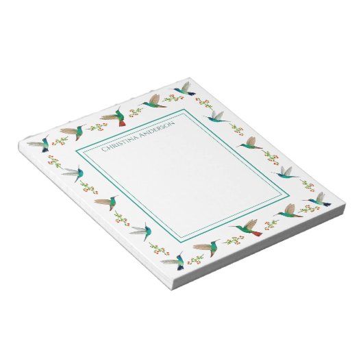 Custom Hummingbird Notepad Notizblock (angewinkelt)