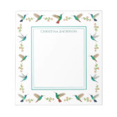 Custom Hummingbird Notepad Notizblock (Vorderseite)