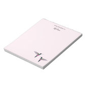 Custom Hummingbird Notepad Notizblock (Rotiert)