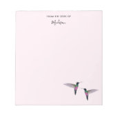 Custom Hummingbird Notepad Notizblock (Vorderseite)