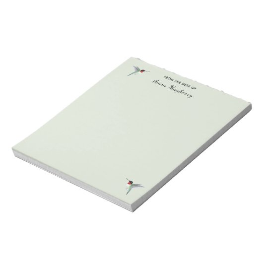 Custom Hummingbird Notepad Notizblock (Rotiert)