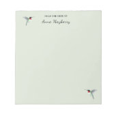 Custom Hummingbird Notepad Notizblock (Vorderseite)