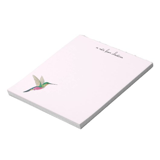 Custom Hummingbird Notepad Notizblock (Rotiert)