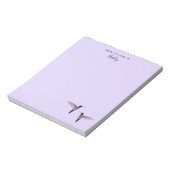 Custom Hummingbird Notepad Notizblock (Rotiert)