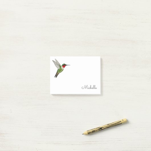 Custom Hummingbird  Notes Post-it Klebezettel (Auf Schreibtisch)