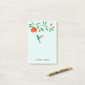 Custom Hummingbird Notes Post-it Klebezettel (Auf Schreibtisch)