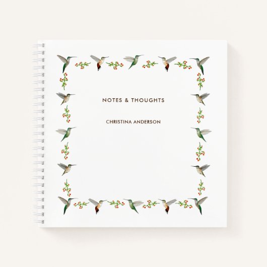 Custom Hummingbird Notizblock (Vorderseite)