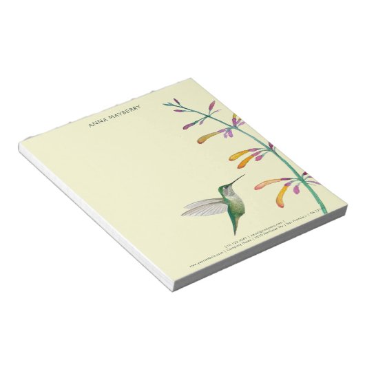 Custom Hummingbird Notizblock (angewinkelt)