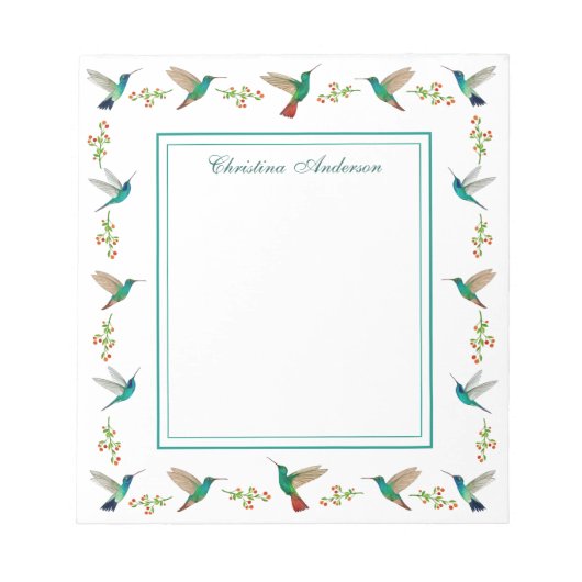 Custom Hummingbird Notizblock (Vorderseite)