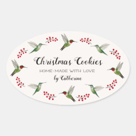 Custom Hummingbird   Ovaler Aufkleber