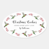 Custom Hummingbird   Ovaler Aufkleber (Vorderseite)