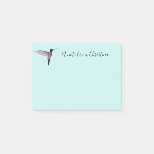 Custom Hummingbird Post-it Klebezettel (Vorderseite)