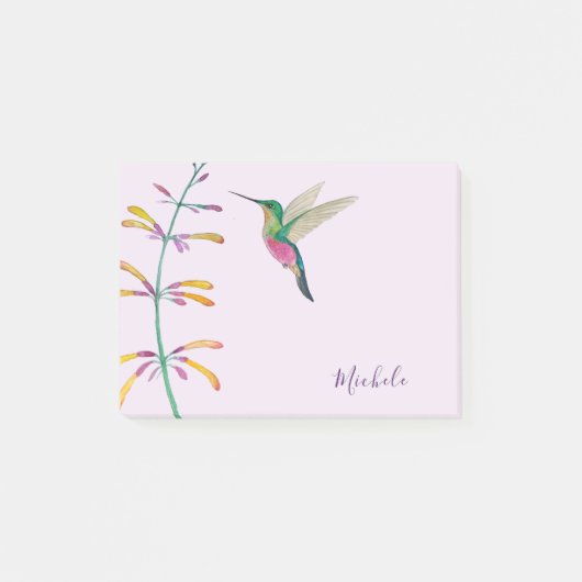 Custom Hummingbird Post-it Klebezettel (Vorderseite)