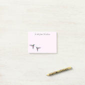 Custom Hummingbird Post-it Notes Klebezettel (Auf Schreibtisch)