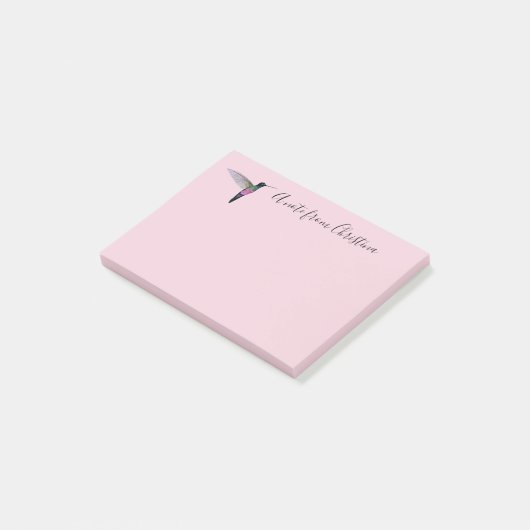 Custom Hummingbird Post-it Notes Klebezettel (angewinkelt)