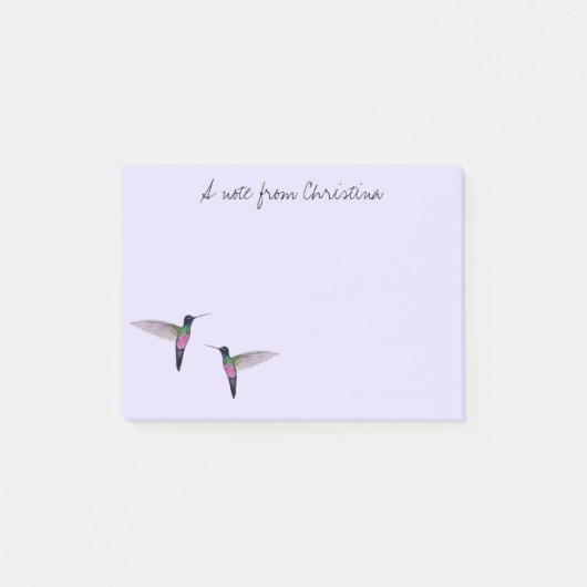 Custom Hummingbird Post-it Notes Post-it Klebezettel (Vorderseite)