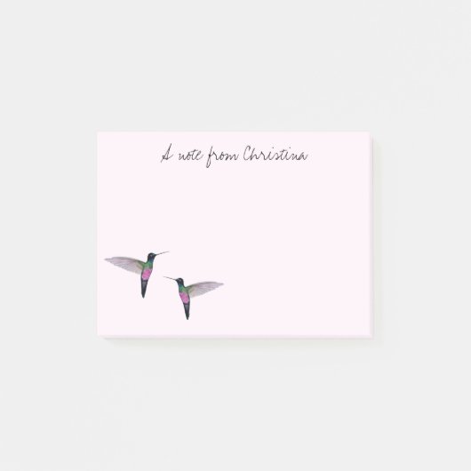 Custom Hummingbird Post-it Notes Post-it Klebezettel (Vorderseite)