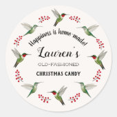 Custom Hummingbird   Runder Aufkleber (Vorderseite)