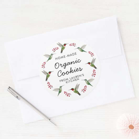 Custom Hummingbird   Runder Aufkleber (Umschlag)