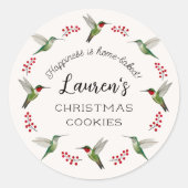 Custom Hummingbird Runder Aufkleber (Vorderseite)