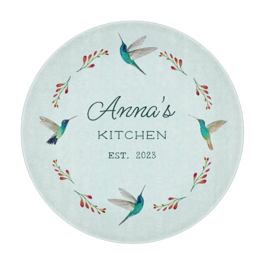 Custom Hummingbird Schneidebrett (Vorderseite)
